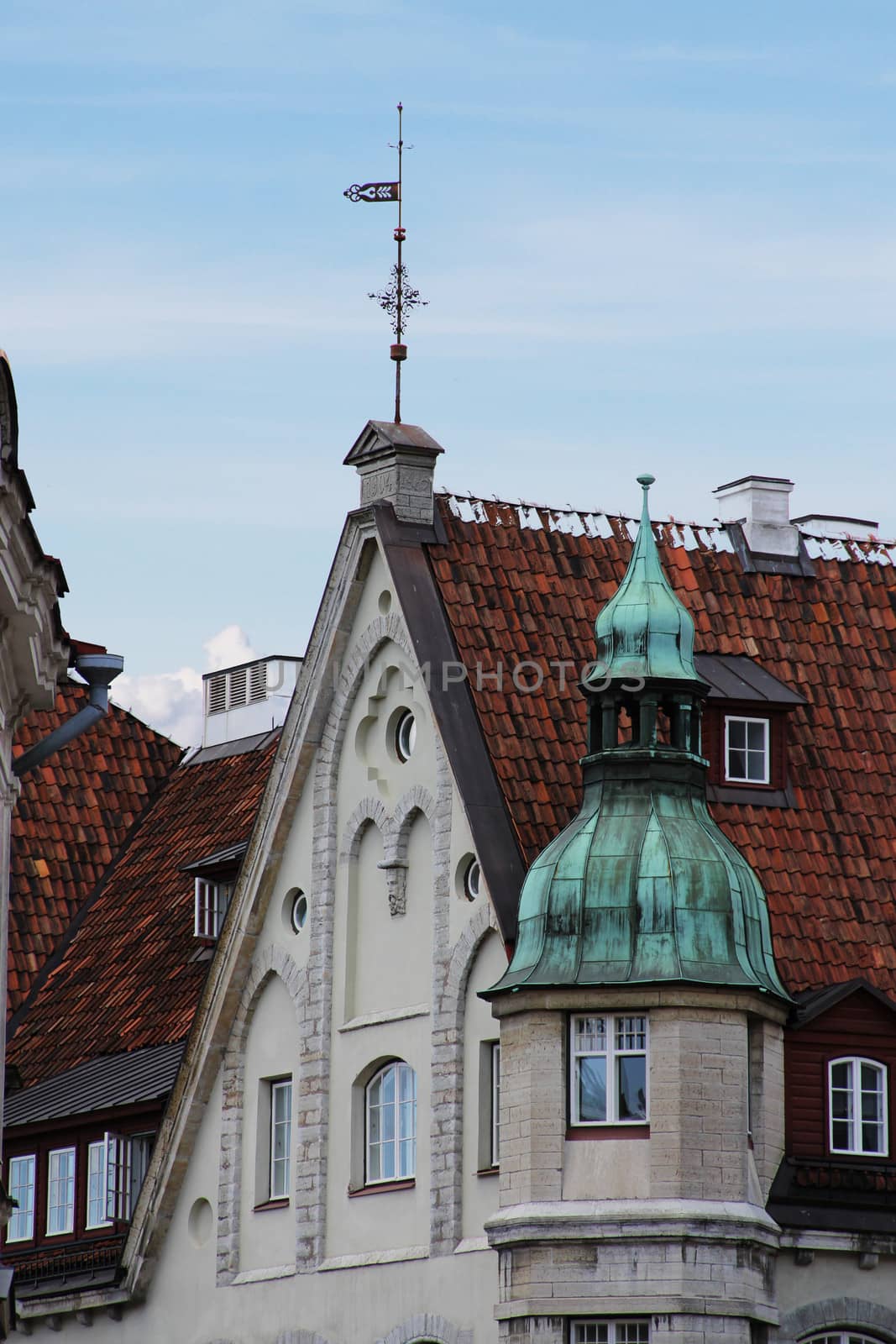 Buildings in old Tallinn by destillat
