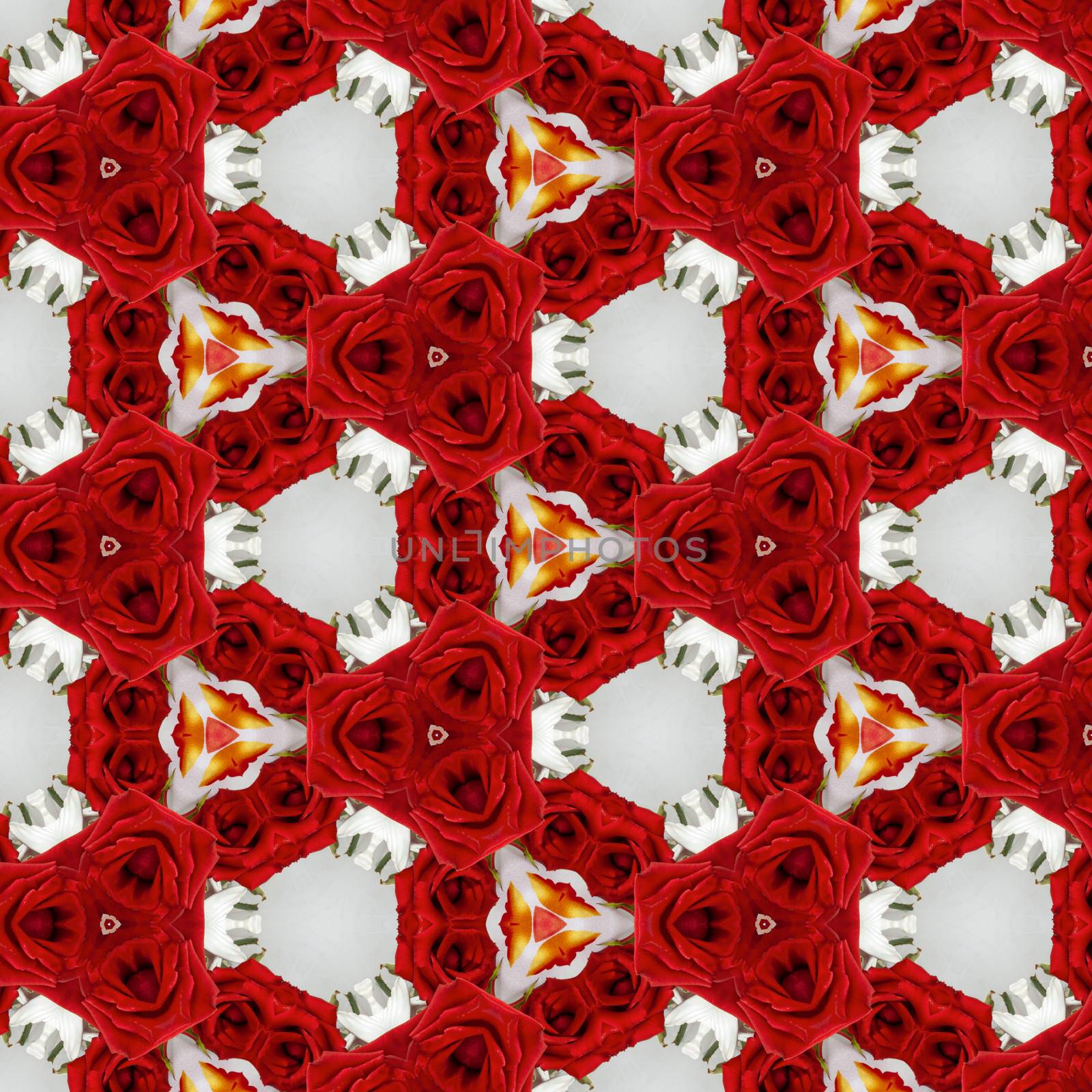 a kaleidoscope pattern on a white background