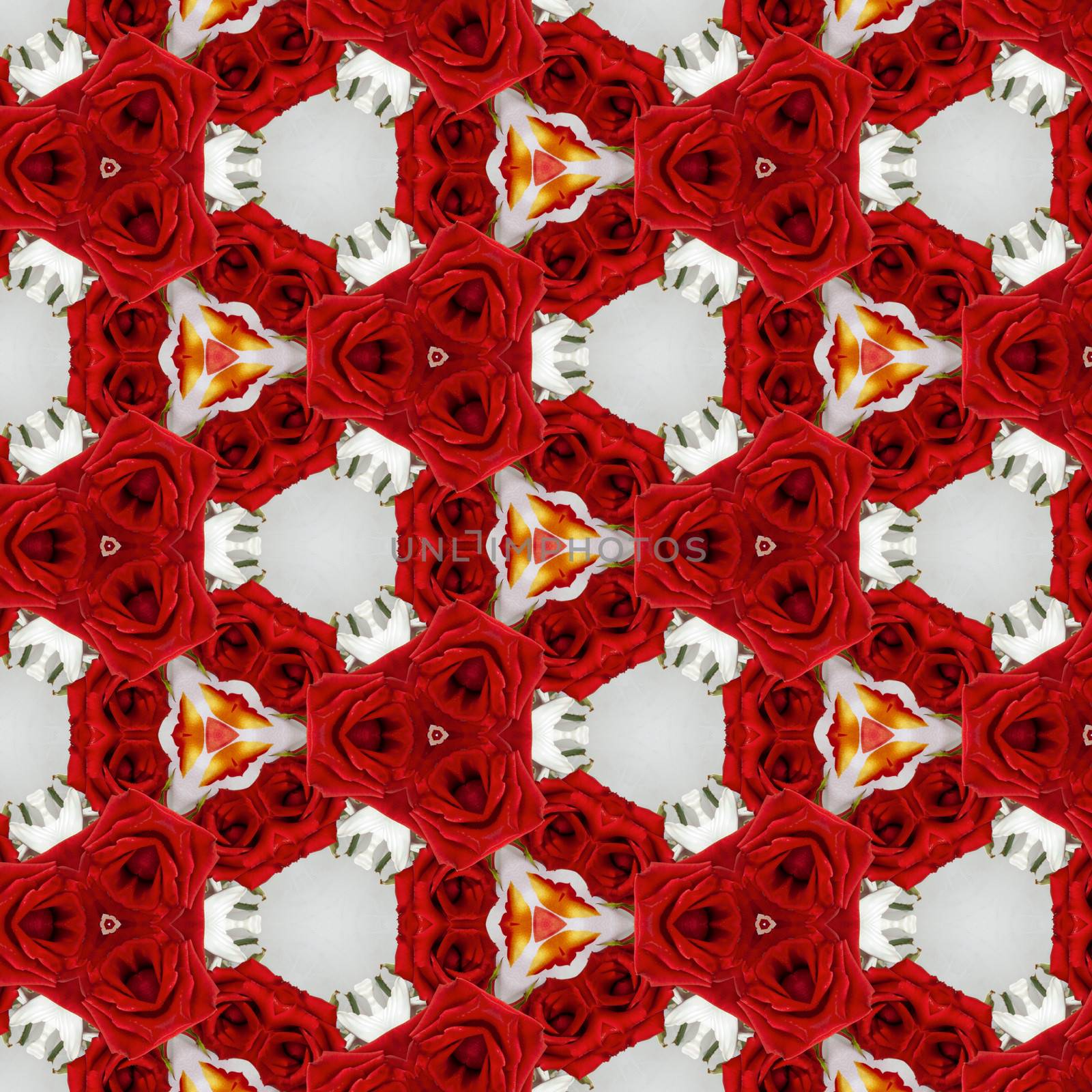 a kaleidoscope pattern on a white background