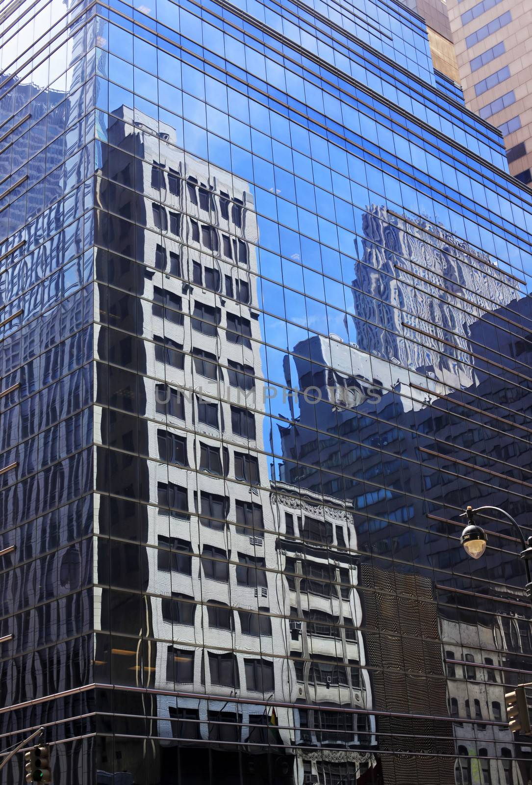 High buildings in New York. Manhattan