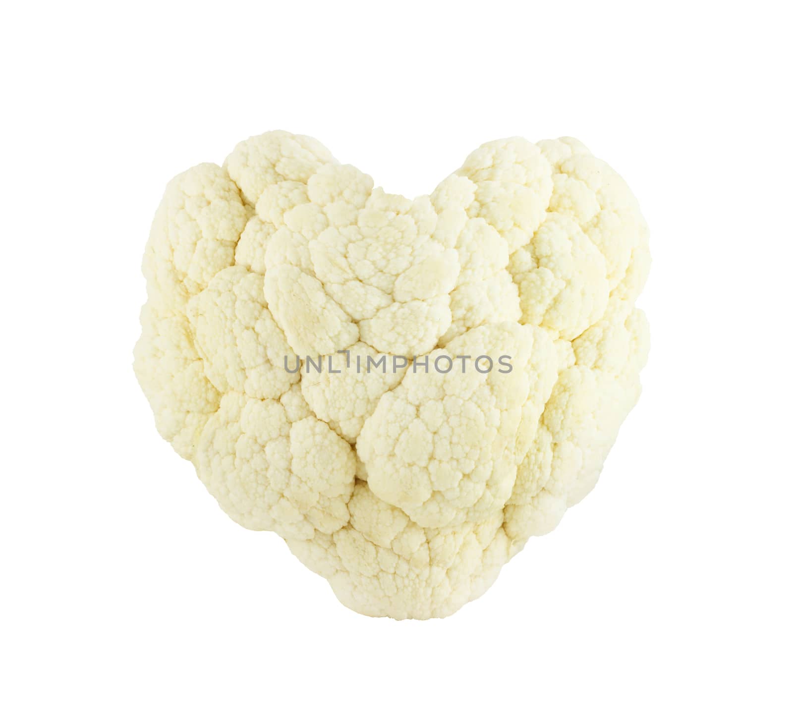 Cauliflower heart on white by destillat