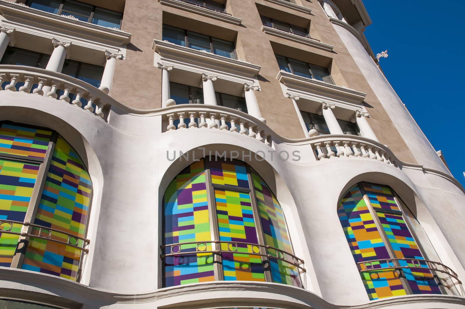 colorful building of Barcelona