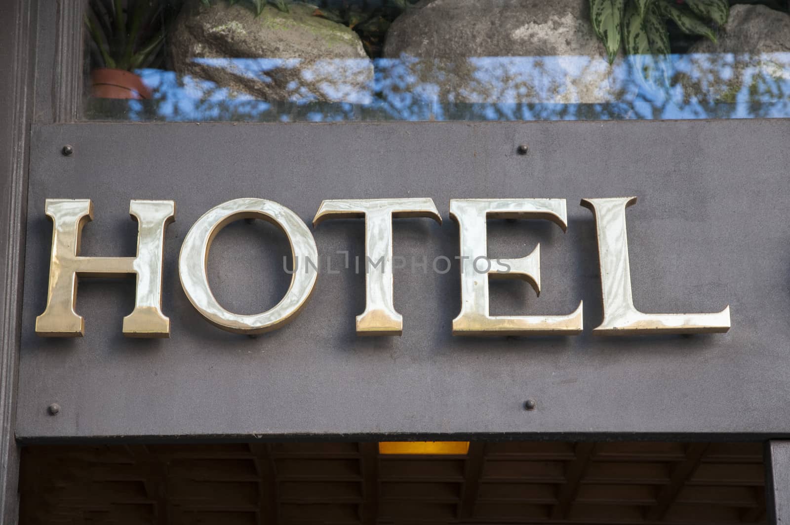Barcelona hotel with lights in points