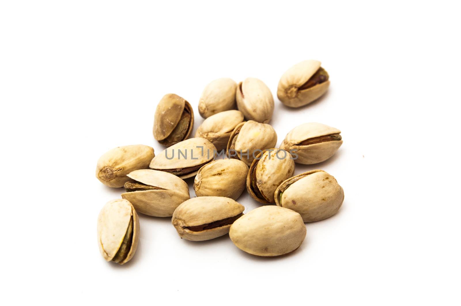 pistachio sweets on a white background
