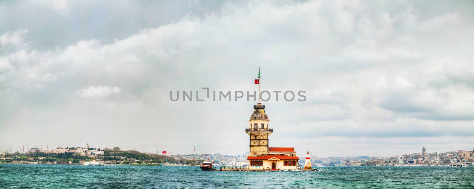 Maiden's island in Istanbul, Turkey by AndreyKr