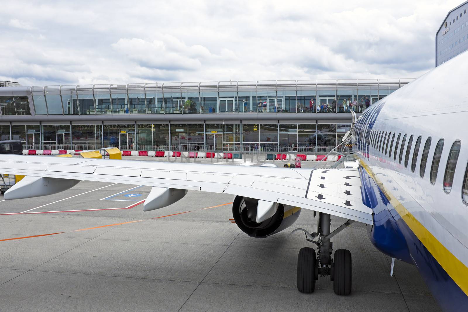 Boarding at Eindhoven airport in the Netherlands