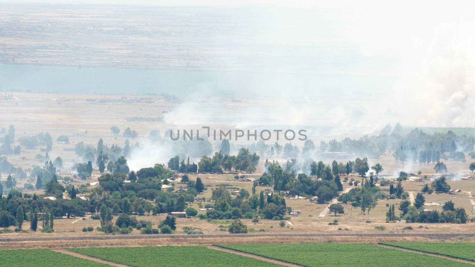 JUNE 06: Heavy combat in Syrian city Al Qunaytirah on Golan Heights 
on June 06, 2013 in Al Qunaytirah, Syria