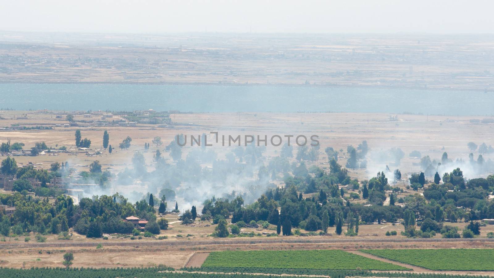 JUNE 06: Heavy fighting broke on demilitarized zone in Golan Heights on June 06, 2013 in Golan Heights