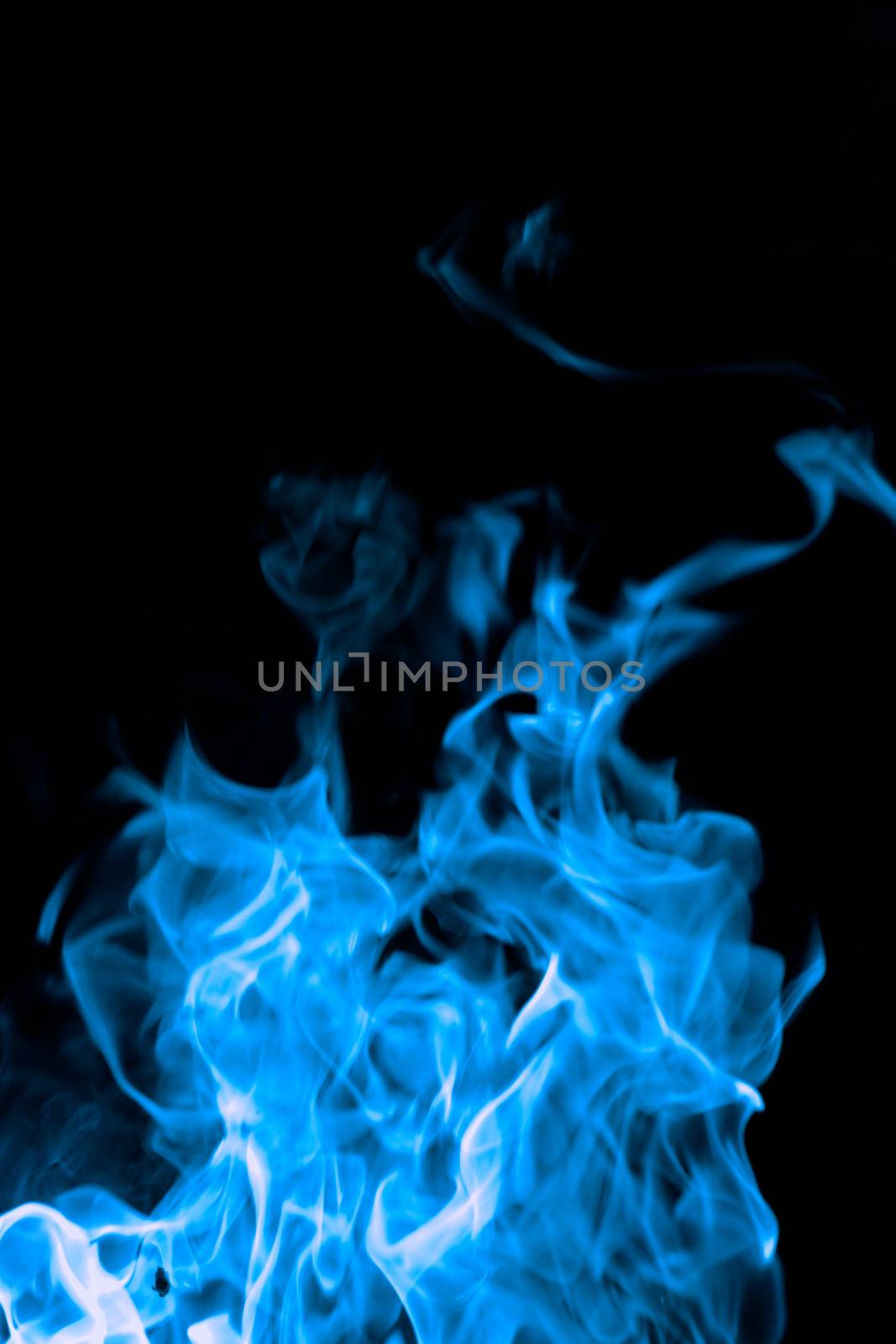 blue fire on black background by NagyDodo