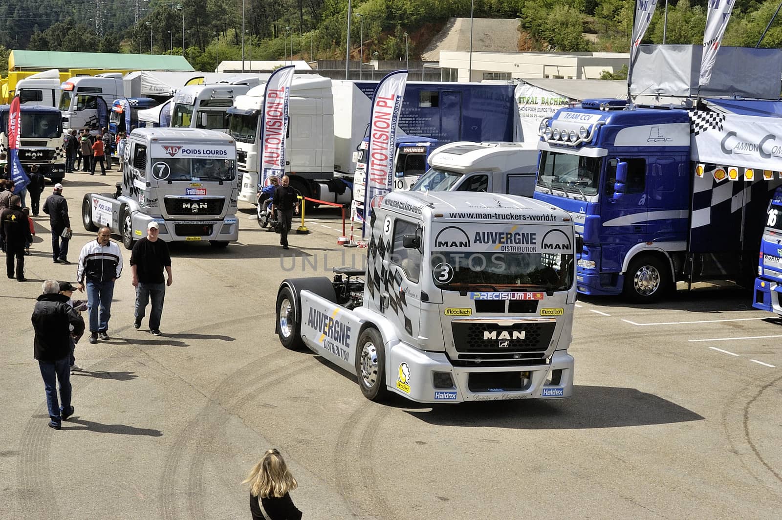Ales - France - Grand Prix of France trucks May 25th and 26th, 2013 on the circuit of the Cevennes.