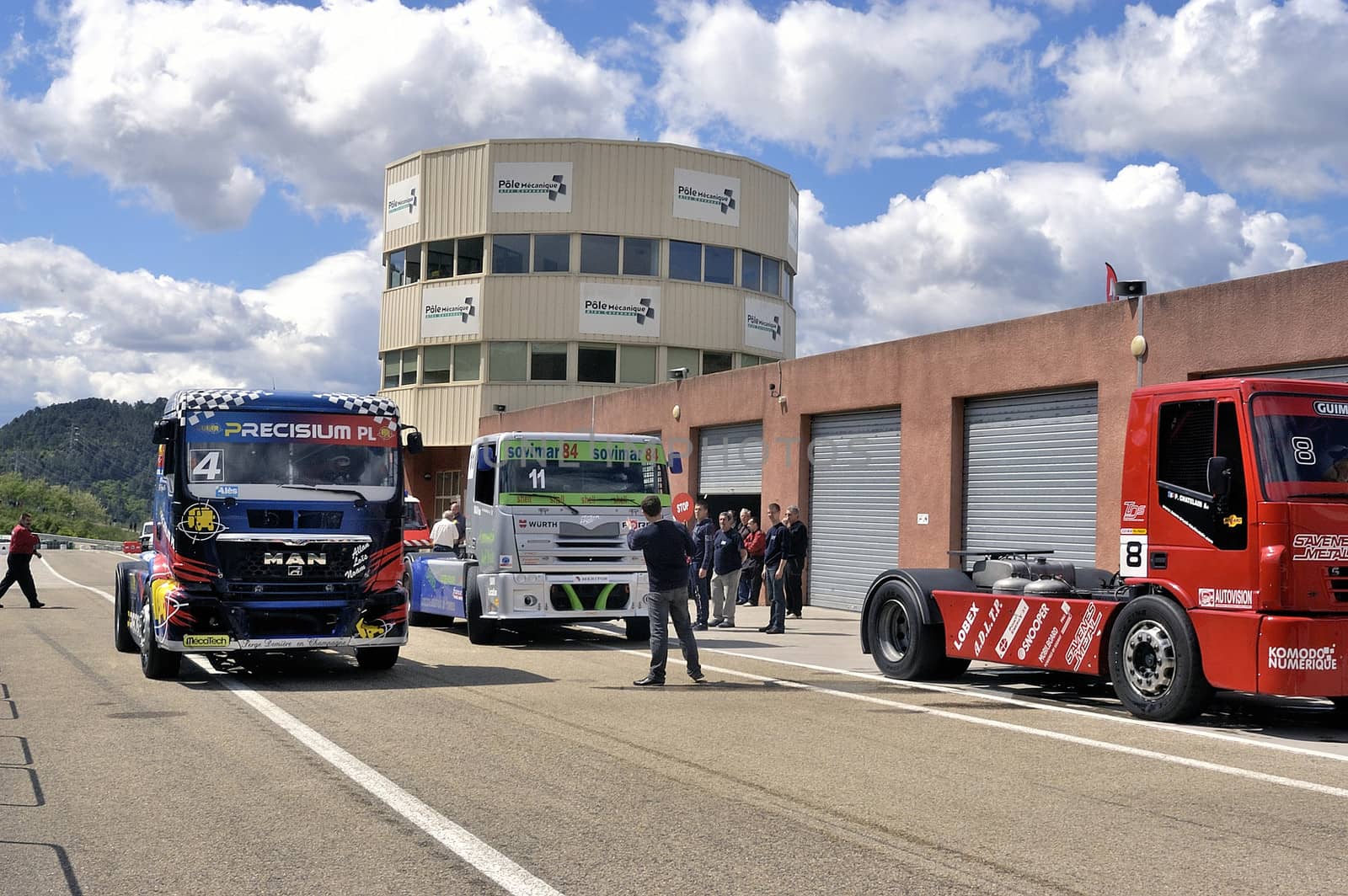 Ales - France - Grand Prix of France trucks May 25th and 26th, 2013 on the circuit of the Cevennes.