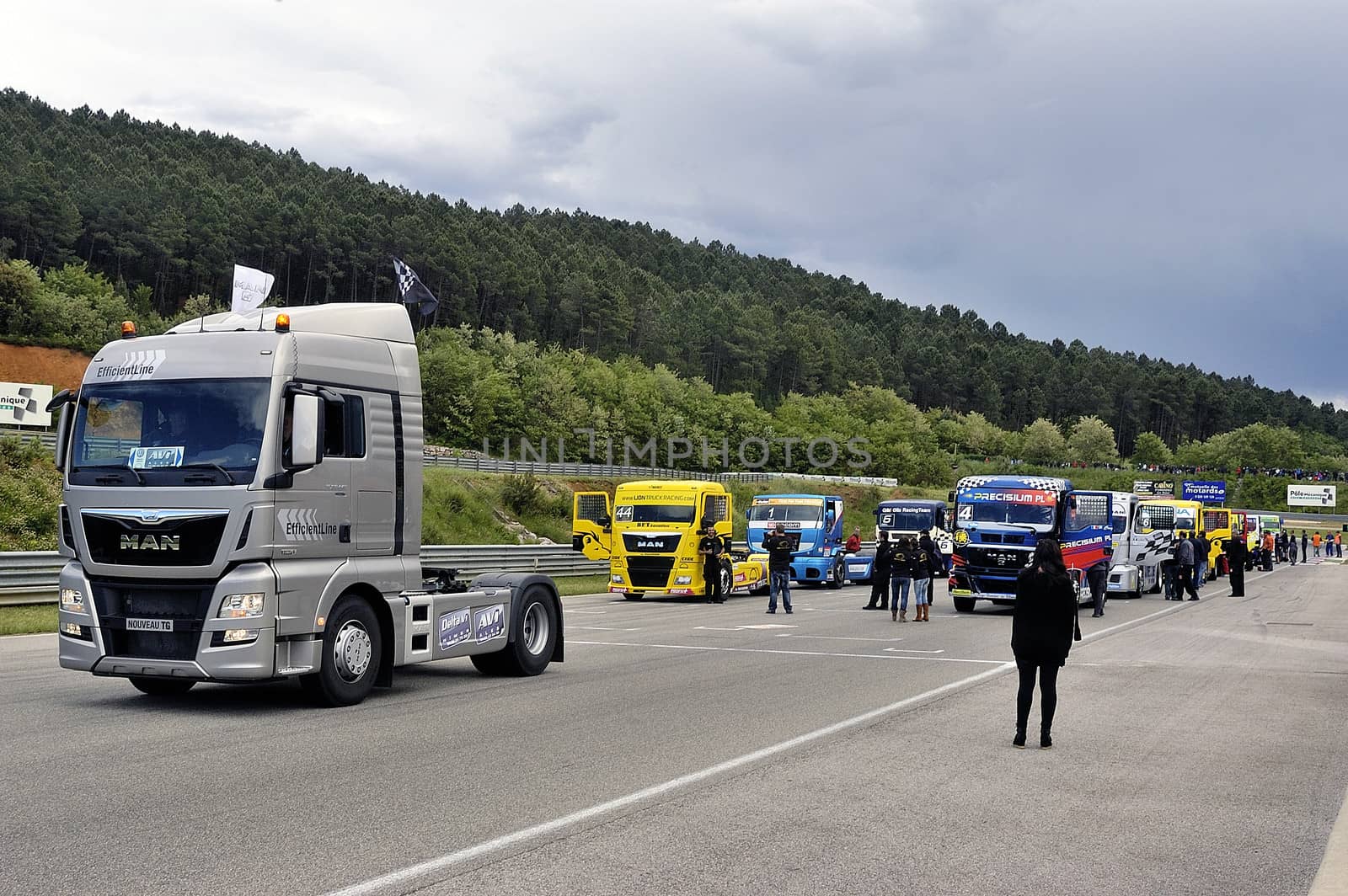 Ales - France - Grand Prix of France trucks May 25th and 26th, 2013 on the circuit of the Cevennes.