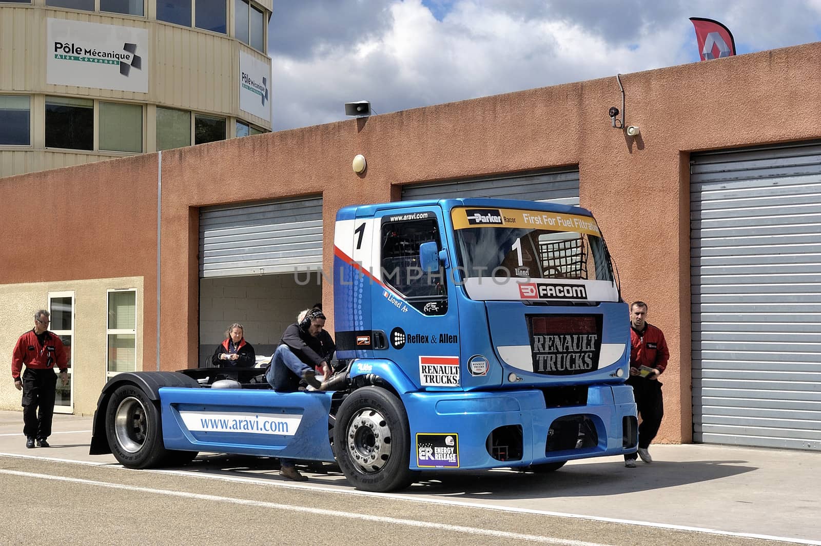 Ales - France - Grand Prix of France trucks May 25th and 26th, 2013 on the circuit of the Cevennes.