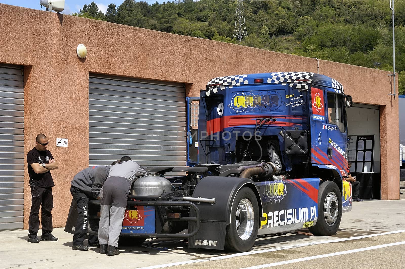 Ales - France - Grand Prix of France trucks May 25th and 26th, 2013 on the circuit of the Cevennes.
