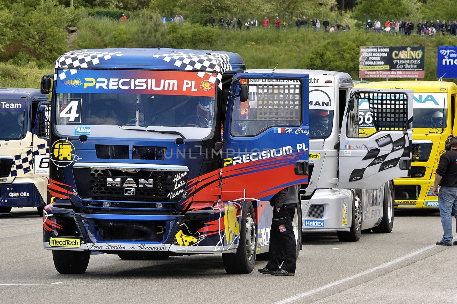 Ales - France - Grand Prix of France trucks May 25th and 26th, 2013 on the circuit of the Cevennes.