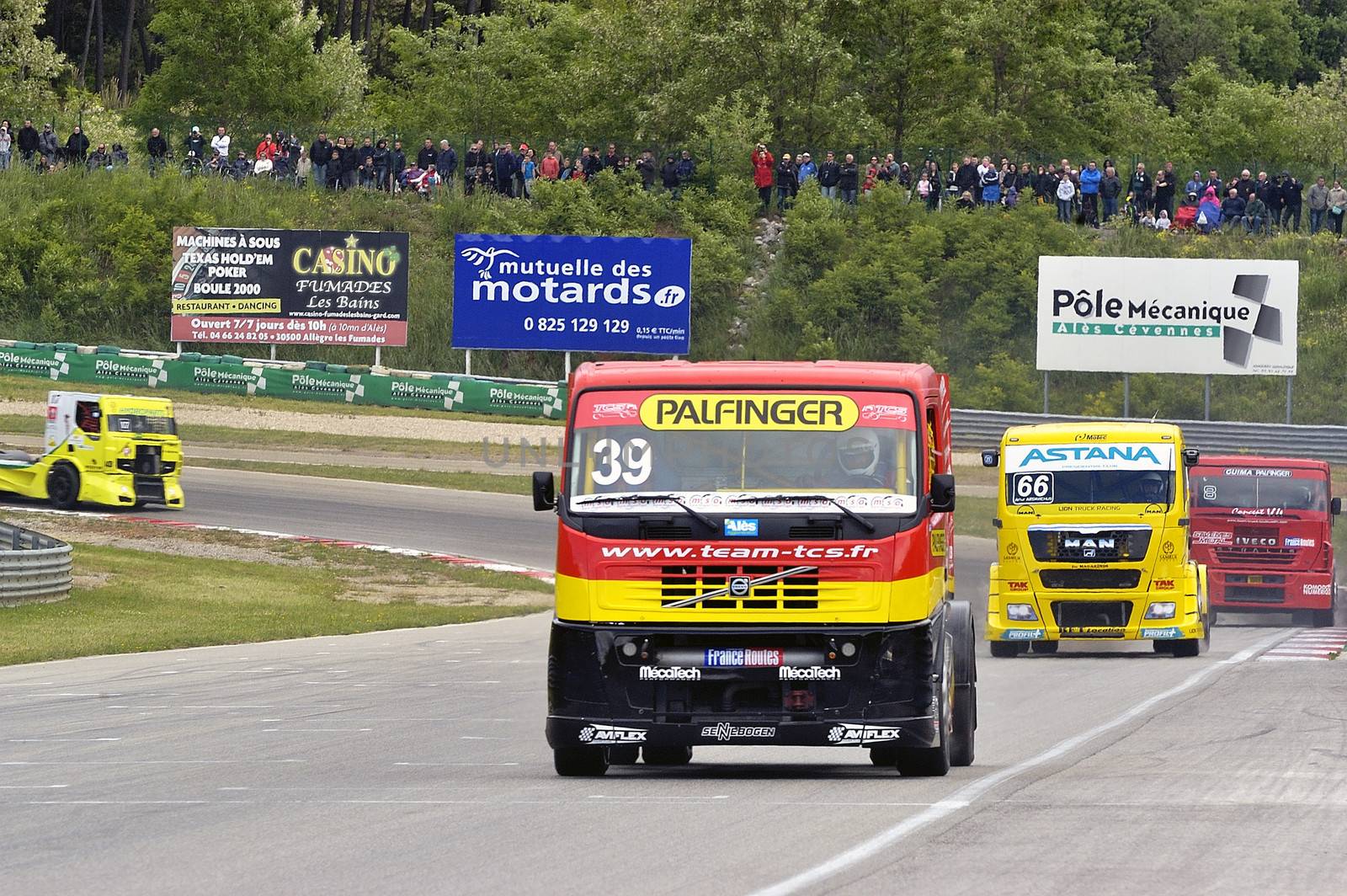 Ales - France - Grand Prix of France trucks May 25th and 26th, 2013 on the circuit of the Cevennes.