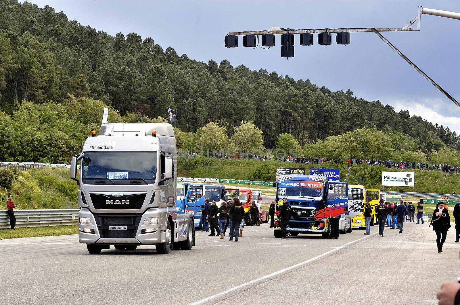 Ales - France - Grand Prix of France trucks May 25th and 26th, 2013 on the circuit of the Cevennes.