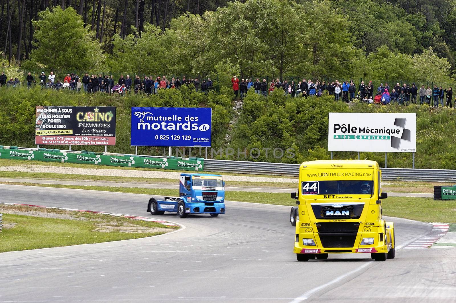 Ales - France - Grand Prix of France trucks May 25th and 26th, 2013 on the circuit of the Cevennes.