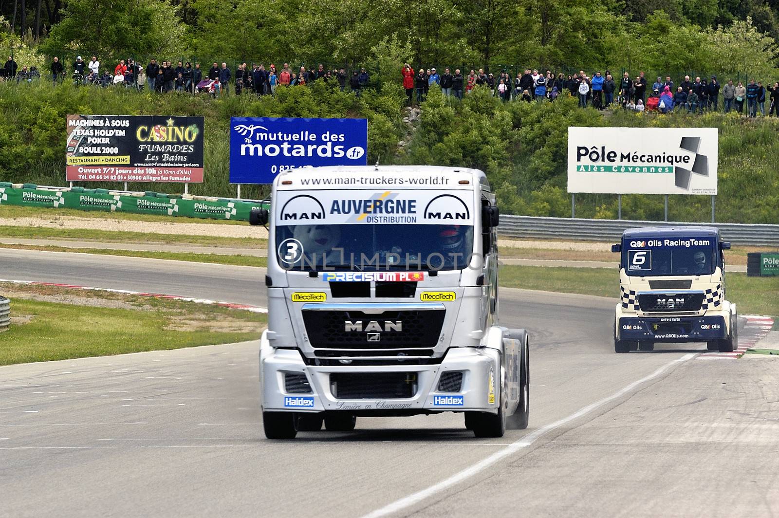 Ales - France - Grand Prix of France trucks May 25th and 26th, 2013 on the circuit of the Cevennes.