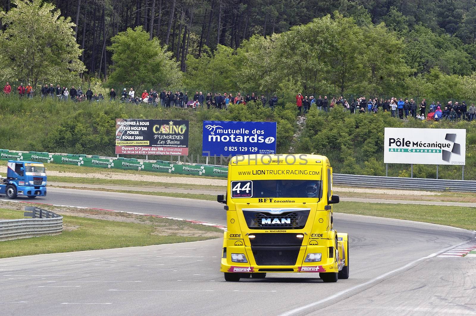 Ales - France - Grand Prix of France trucks May 25th and 26th, 2013 on the circuit of the Cevennes.