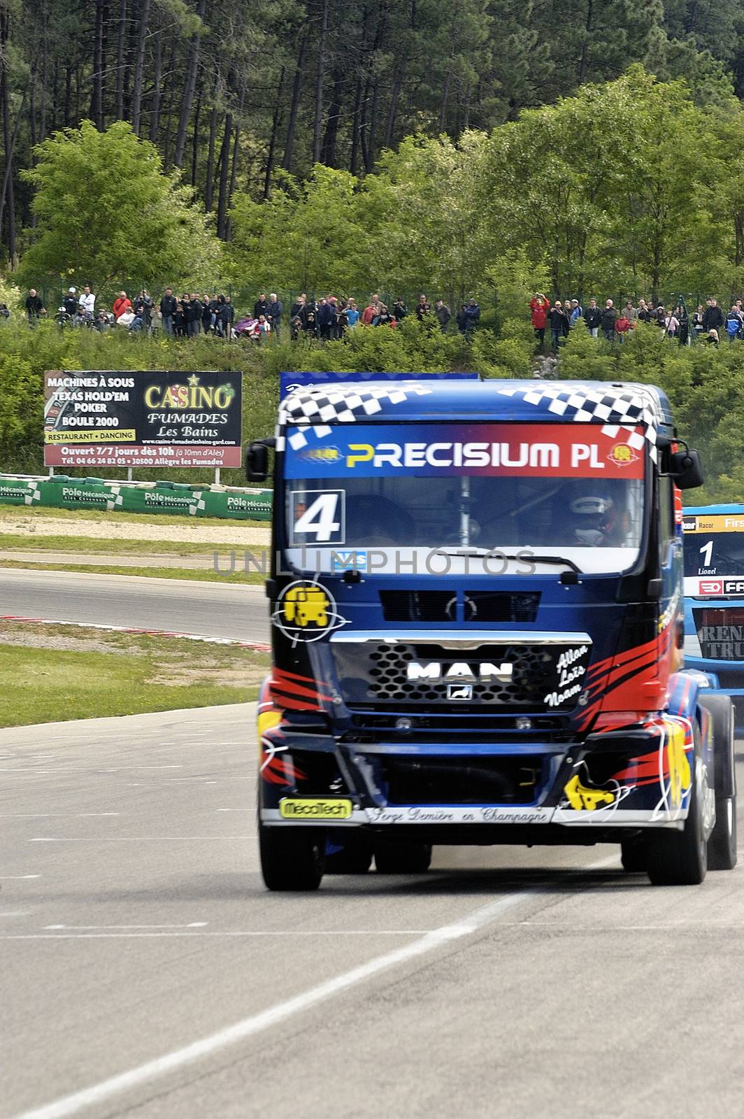 Ales - France - Grand Prix of France trucks May 25th and 26th, 2013 on the circuit of the Cevennes.