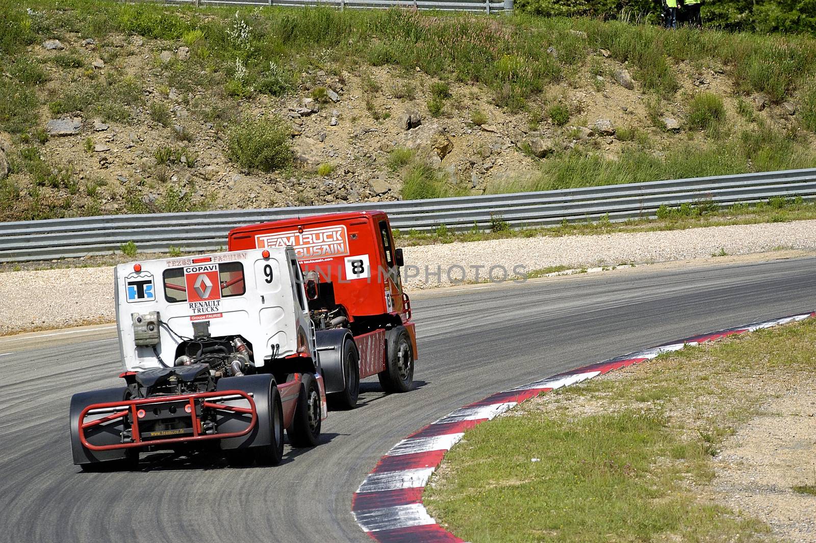 Ales - France - Grand Prix of France trucks May 25th and 26th, 2013 on the circuit of the Cevennes.