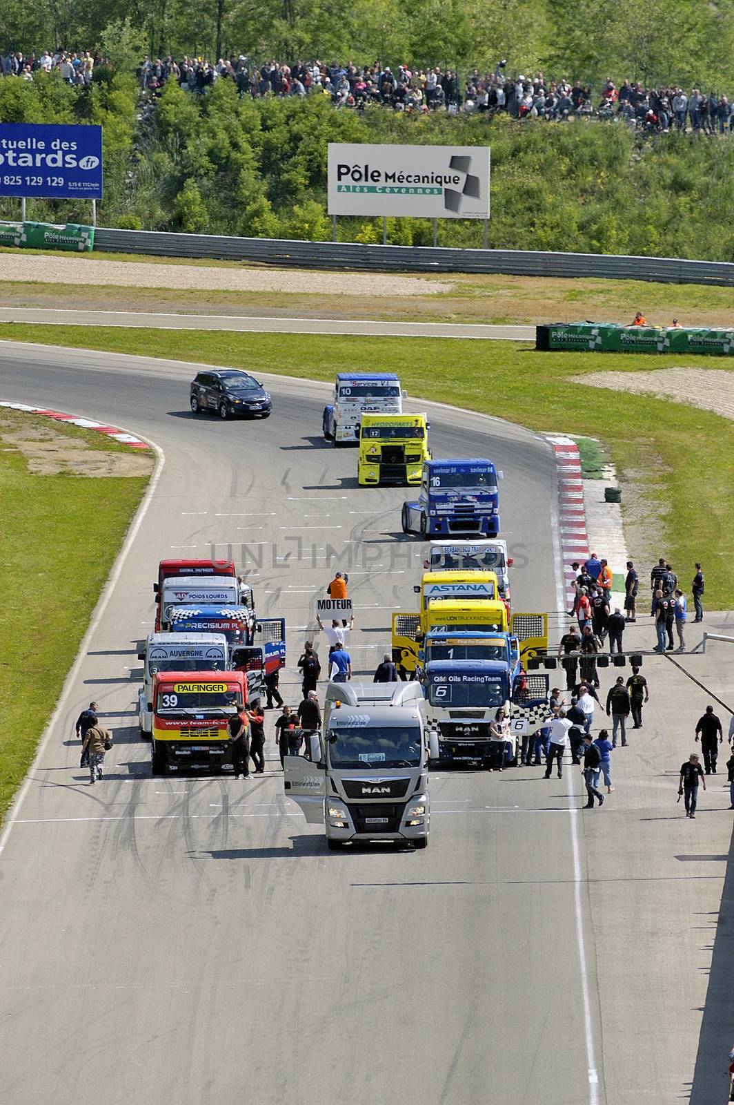 Ales - France - Grand Prix of France trucks May 25th and 26th, 2013 on the circuit of the Cevennes.