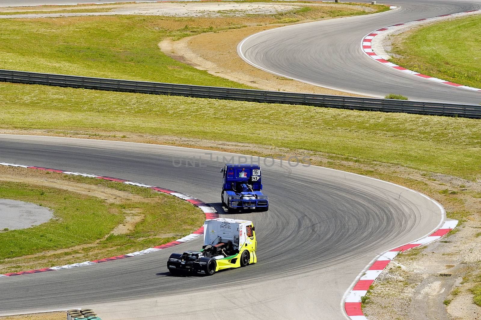 Ales - France - Grand Prix of France trucks May 25th and 26th, 2013 on the circuit of the Cevennes.
