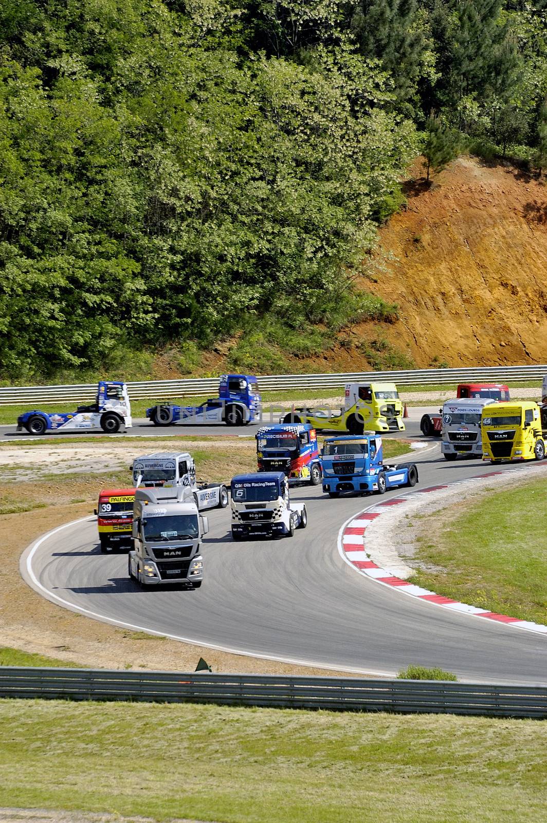 Ales - France - Grand Prix of France trucks May 25th and 26th, 2013 on the circuit of the Cevennes.