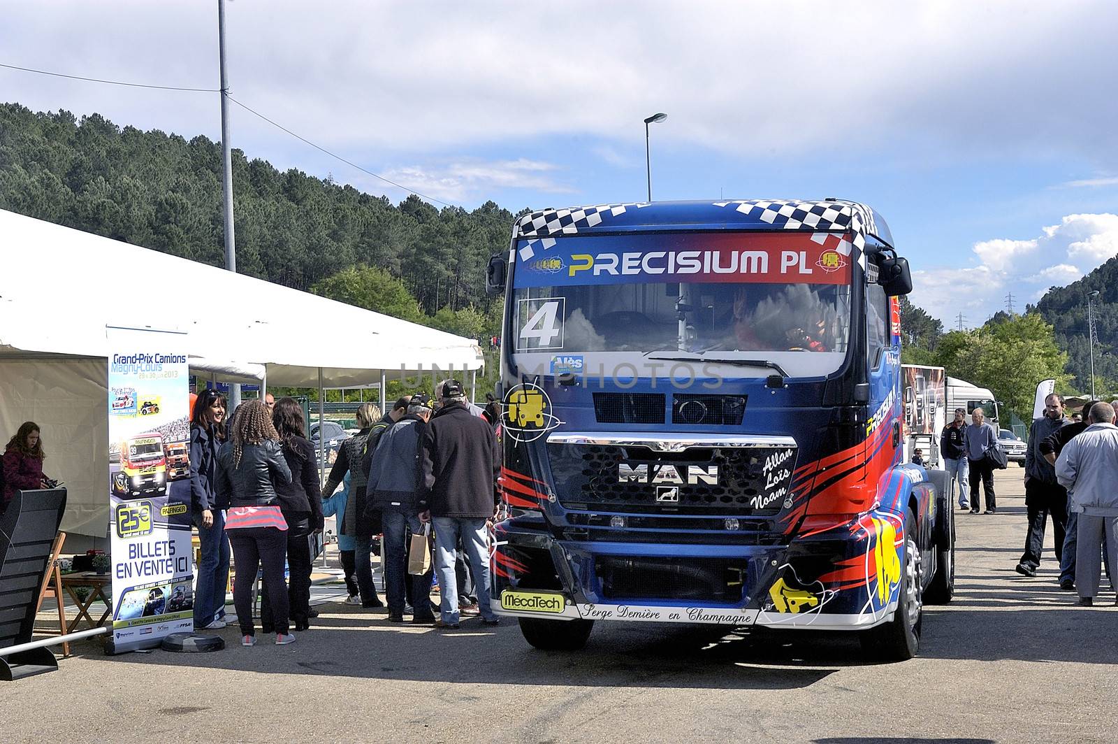 Ales - France - Grand Prix of France trucks May 25th and 26th, 2013 on the circuit of the Cevennes.