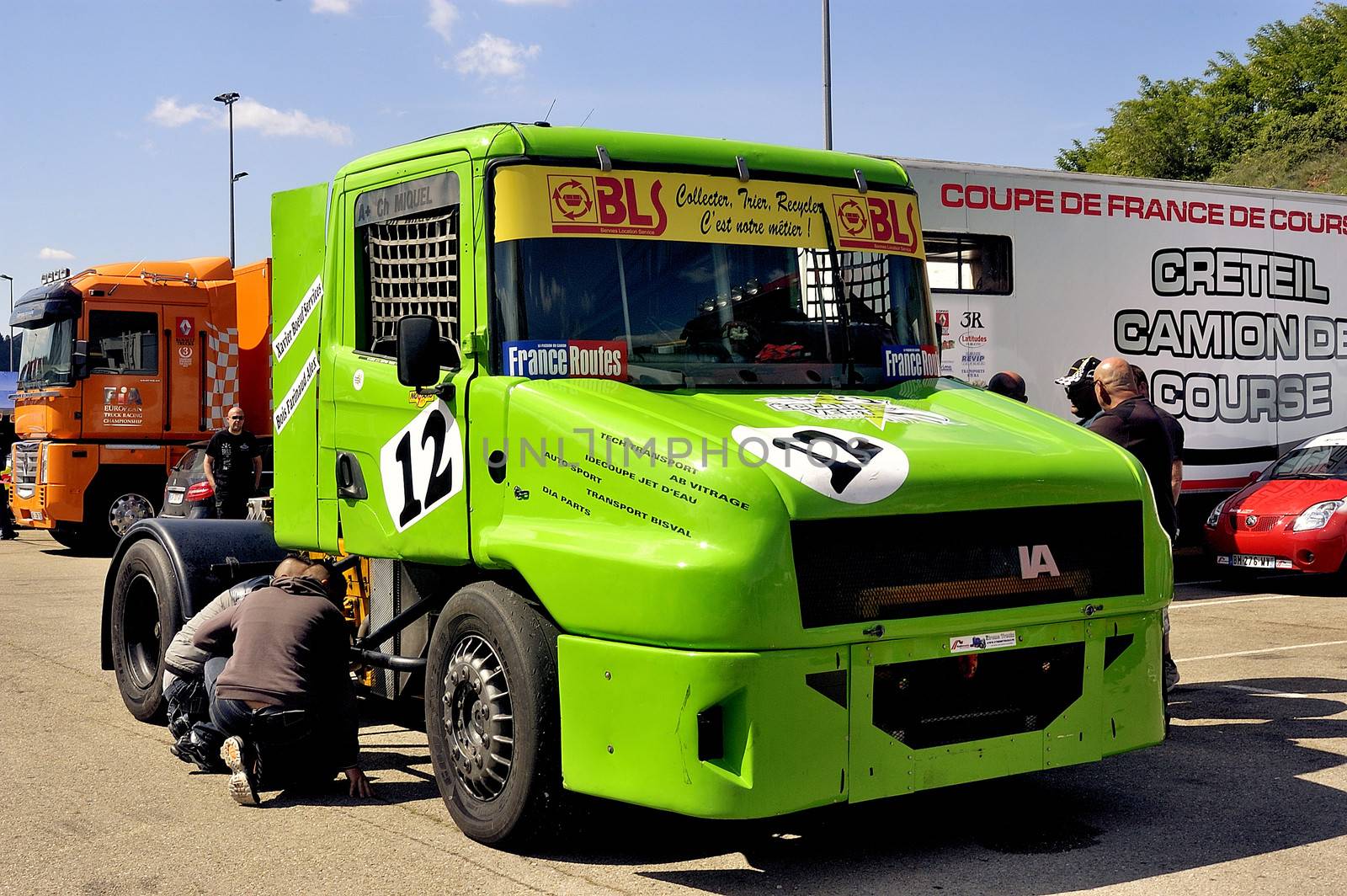 Ales - France - Grand Prix of France trucks May 25th and 26th, 2013 on the circuit of the Cevennes.