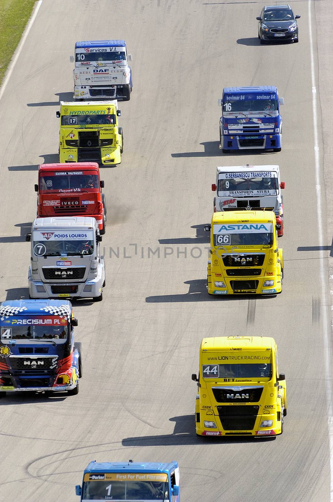 Ales - France - Grand Prix of France trucks May 25th and 26th, 2013 on the circuit of the Cevennes.
