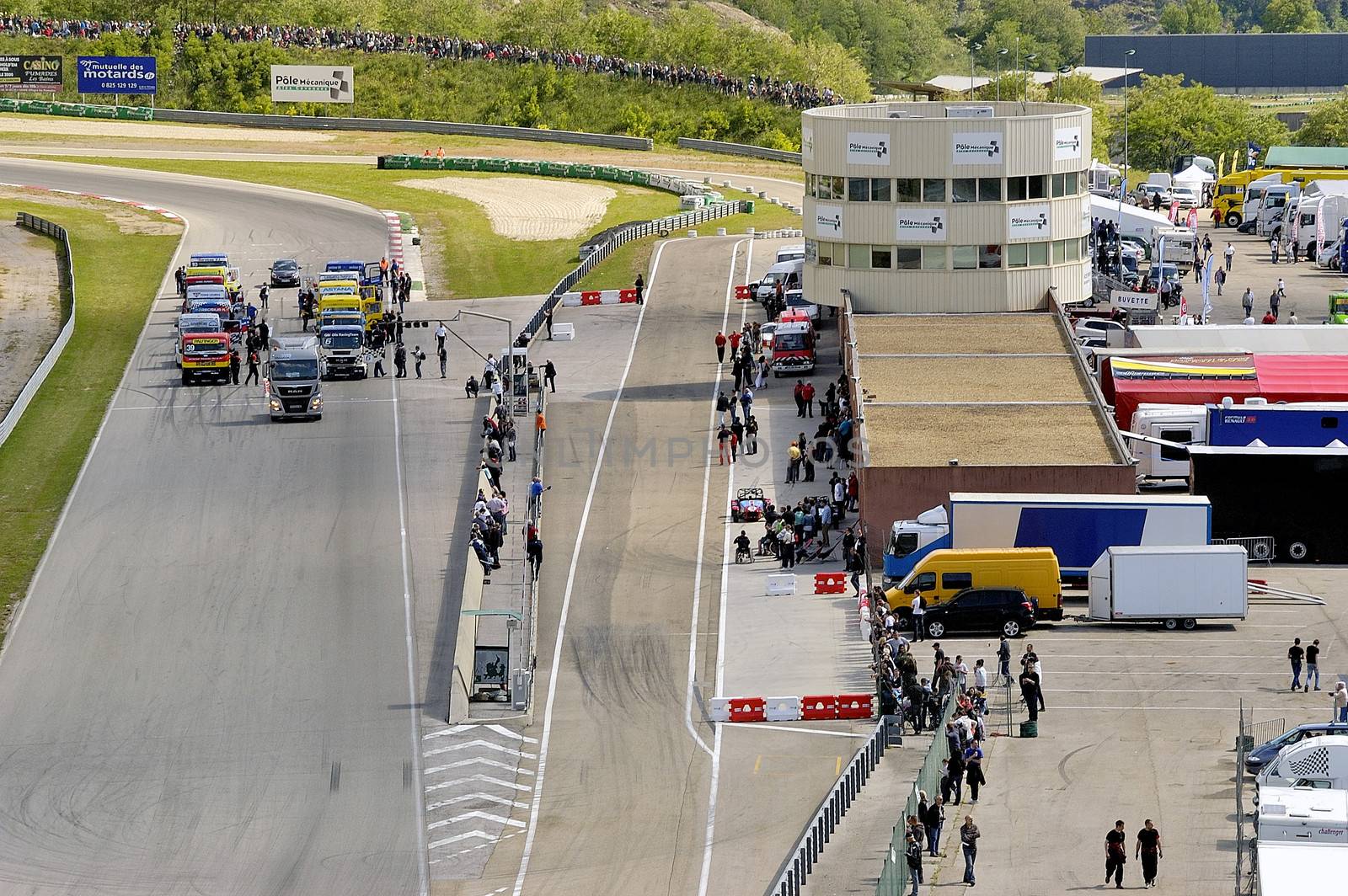 Ales - France - Grand Prix of France trucks May 25th and 26th, 2013 on the circuit of the Cevennes.