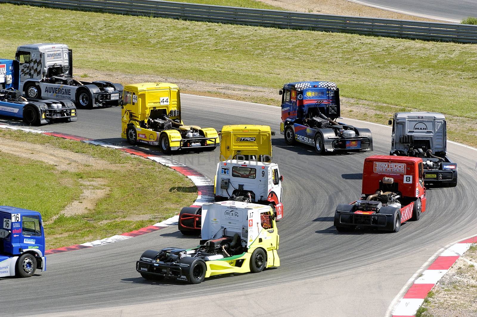Ales - France - Grand Prix of France trucks May 25th and 26th, 2013 on the circuit of the Cevennes.