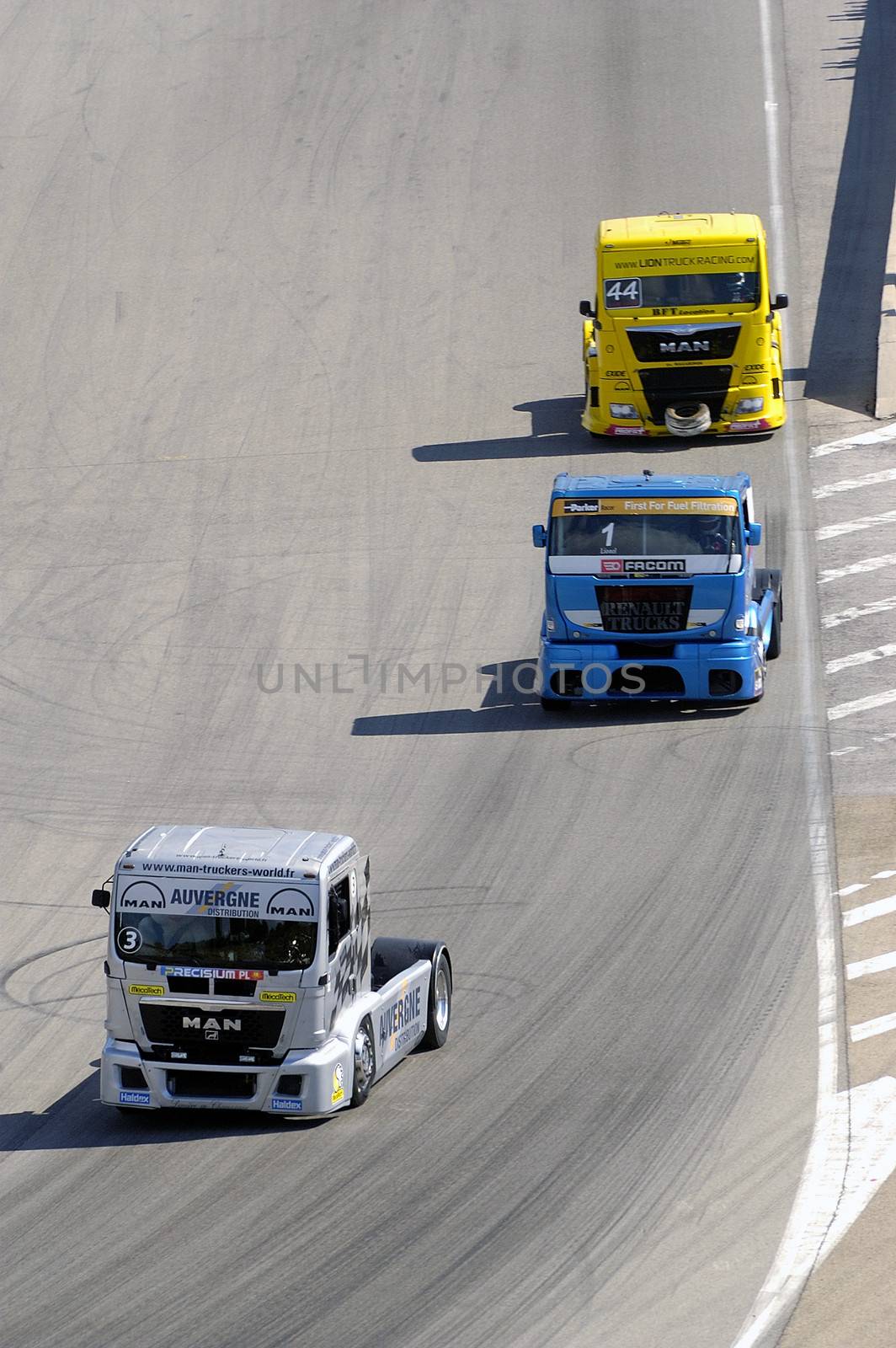Ales - France - Grand Prix of France trucks May 25th and 26th, 2013 on the circuit of the Cevennes.