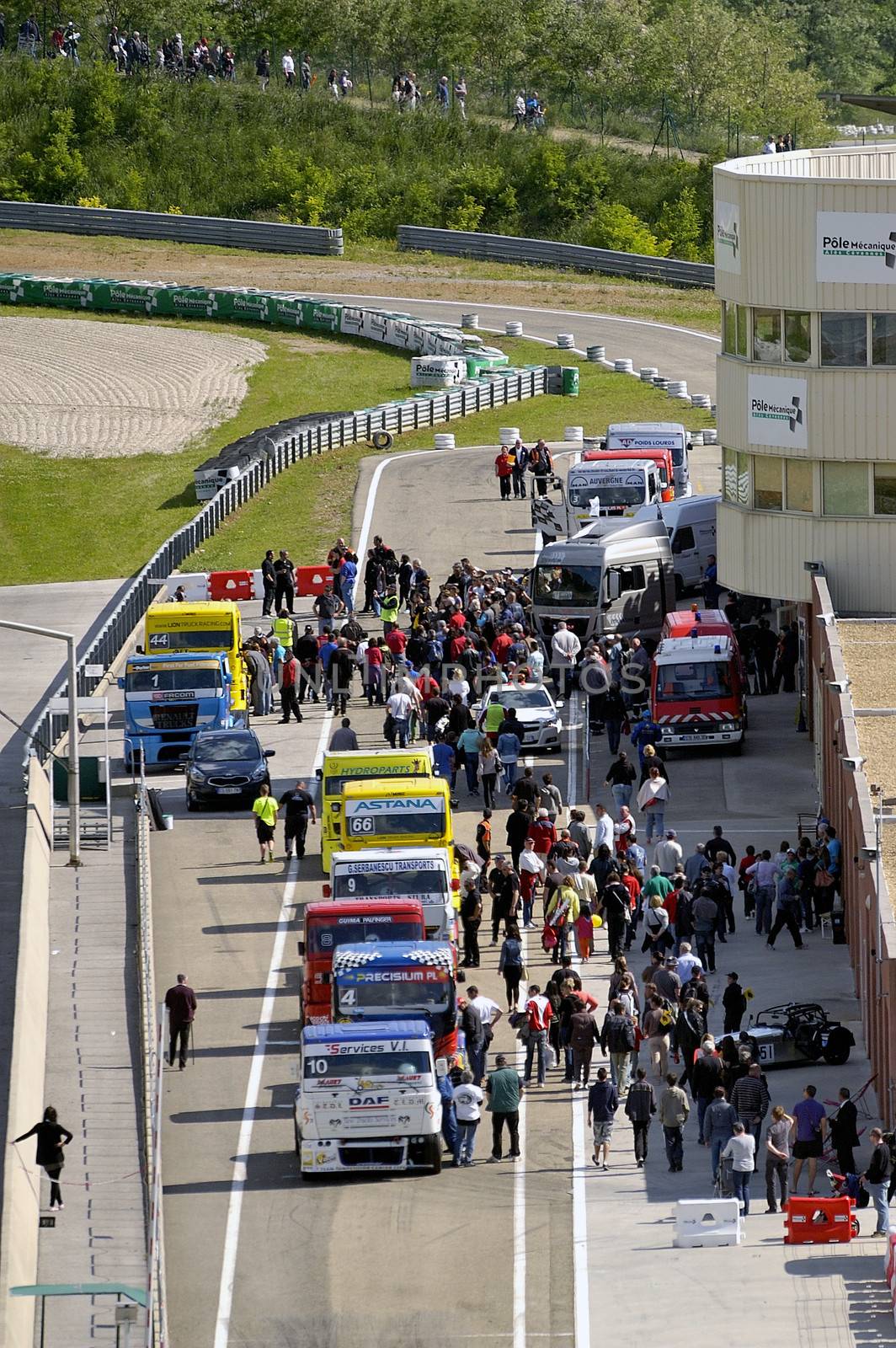 Ales - France - Grand Prix of France trucks May 25th and 26th, 2013 on the circuit of the Cevennes.