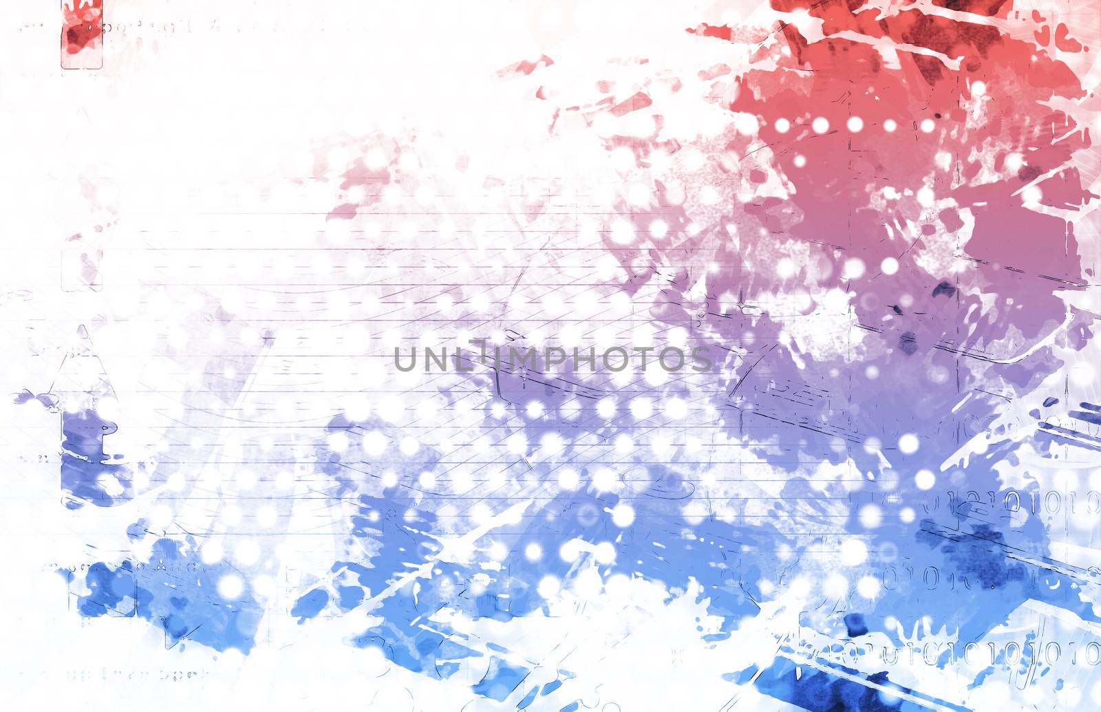 Modern Retro Abstract Paint as Splash Background