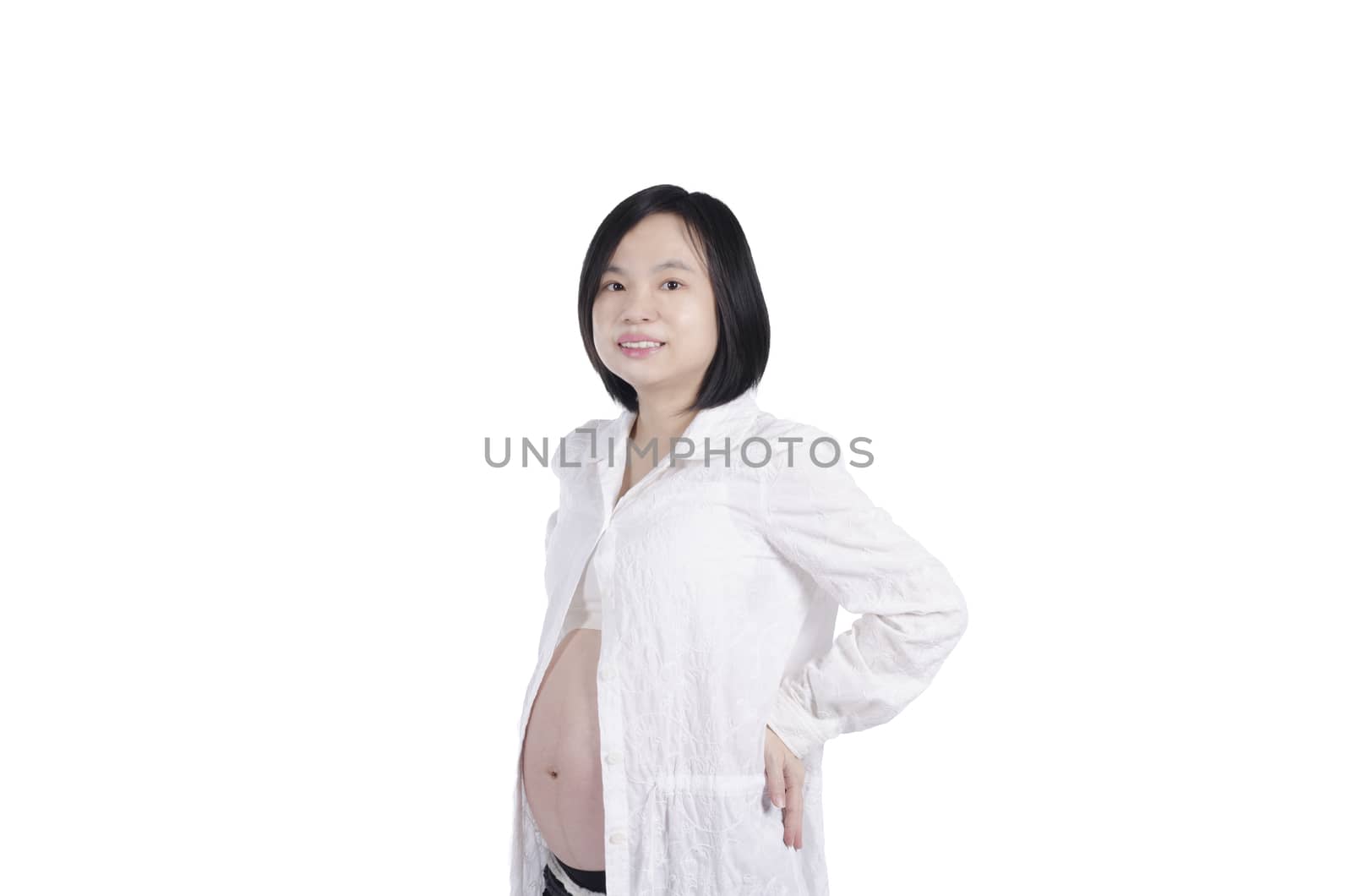 Beautiful pregnant woman 