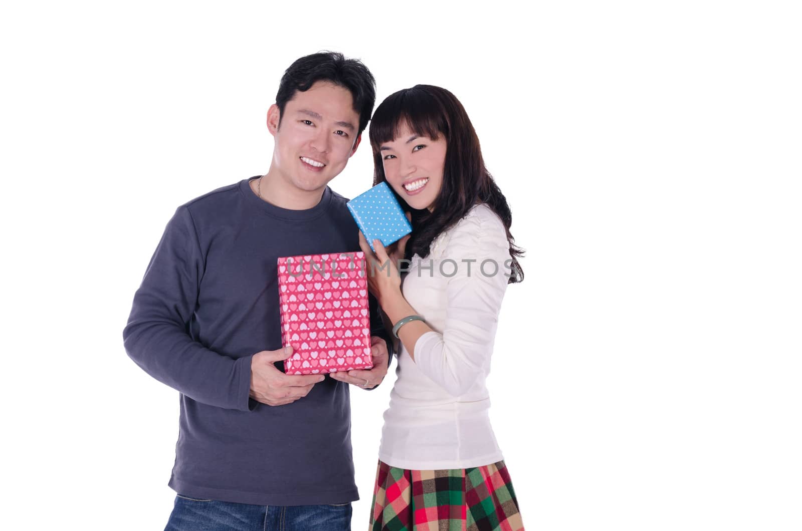 Young couple with  gift by FrankyLiu