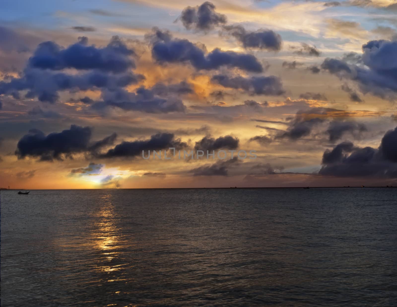 Hainan Island, China is in the tropics, the sky would often beautiful sunset