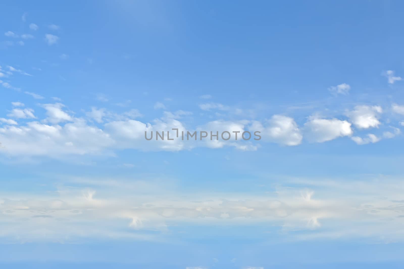 The beautiful white clouds and blue sky