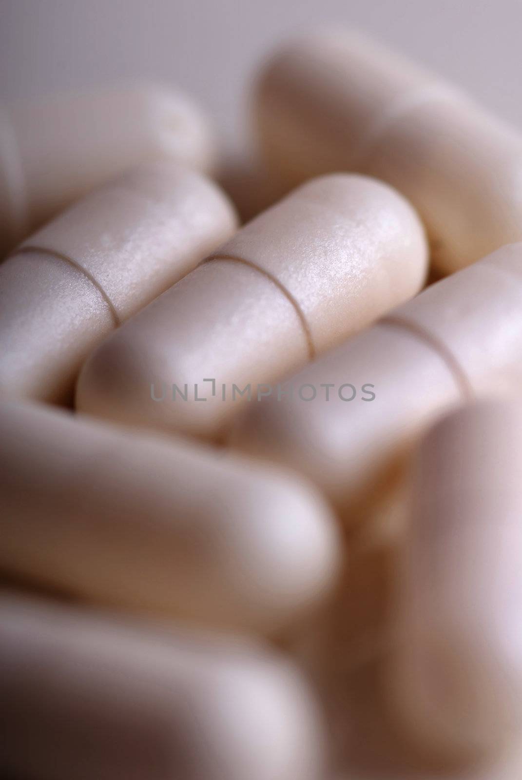Close-up photo of the medical pills