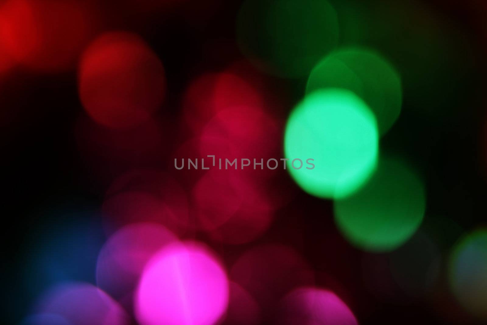 Blurry pattern of colorful decoration lights