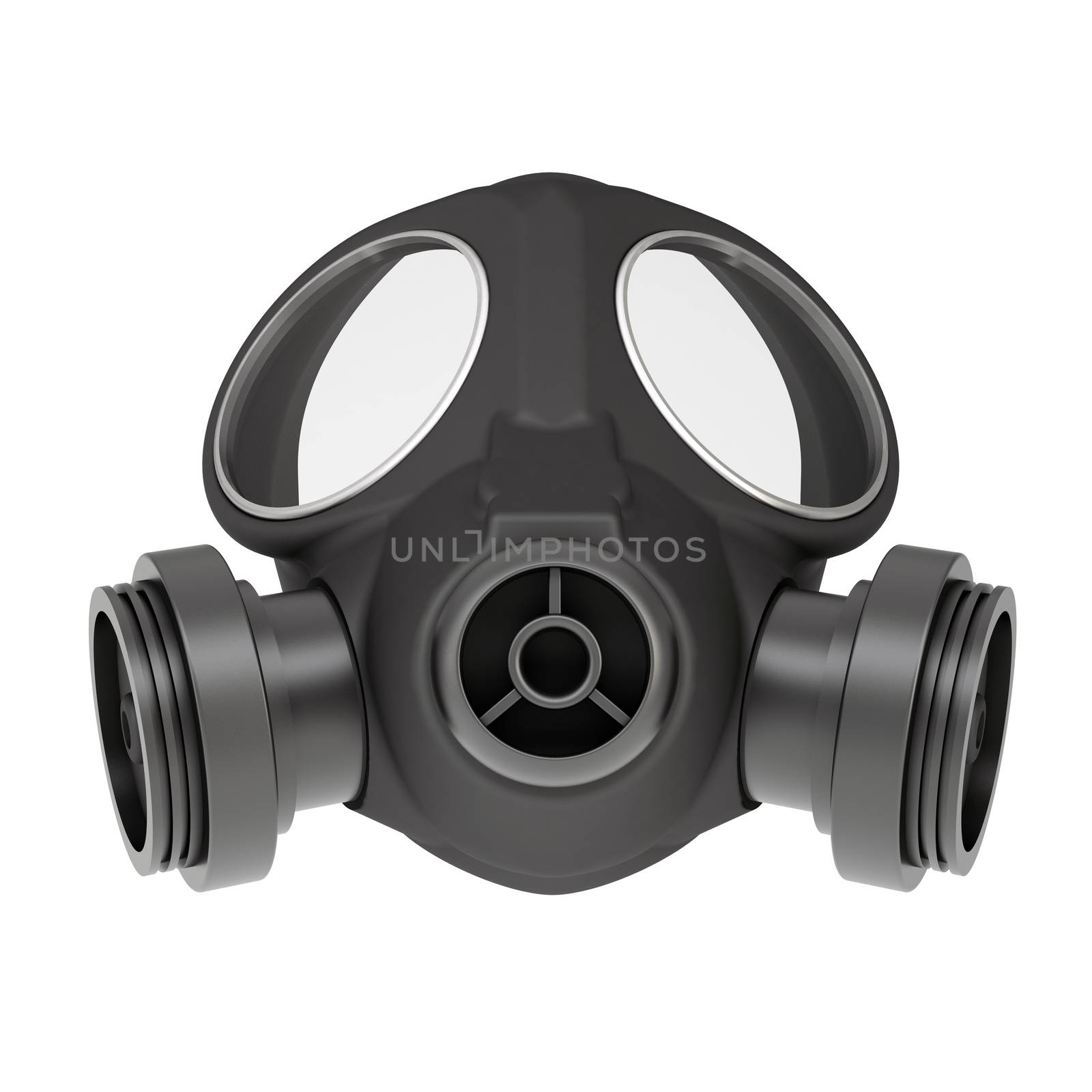 Gas mask. Isolated render on a white background