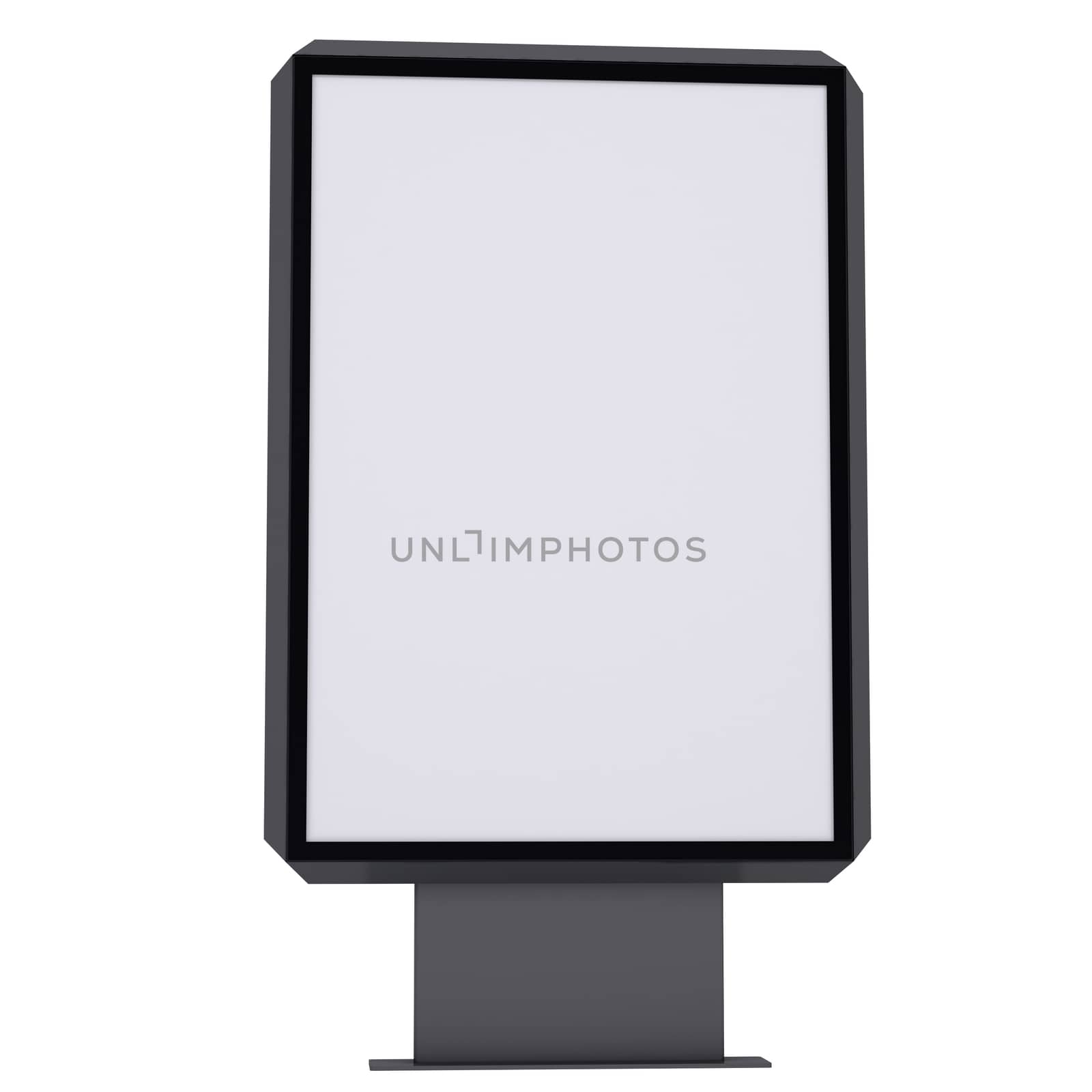 Advertising stand. Isolated render on a white background