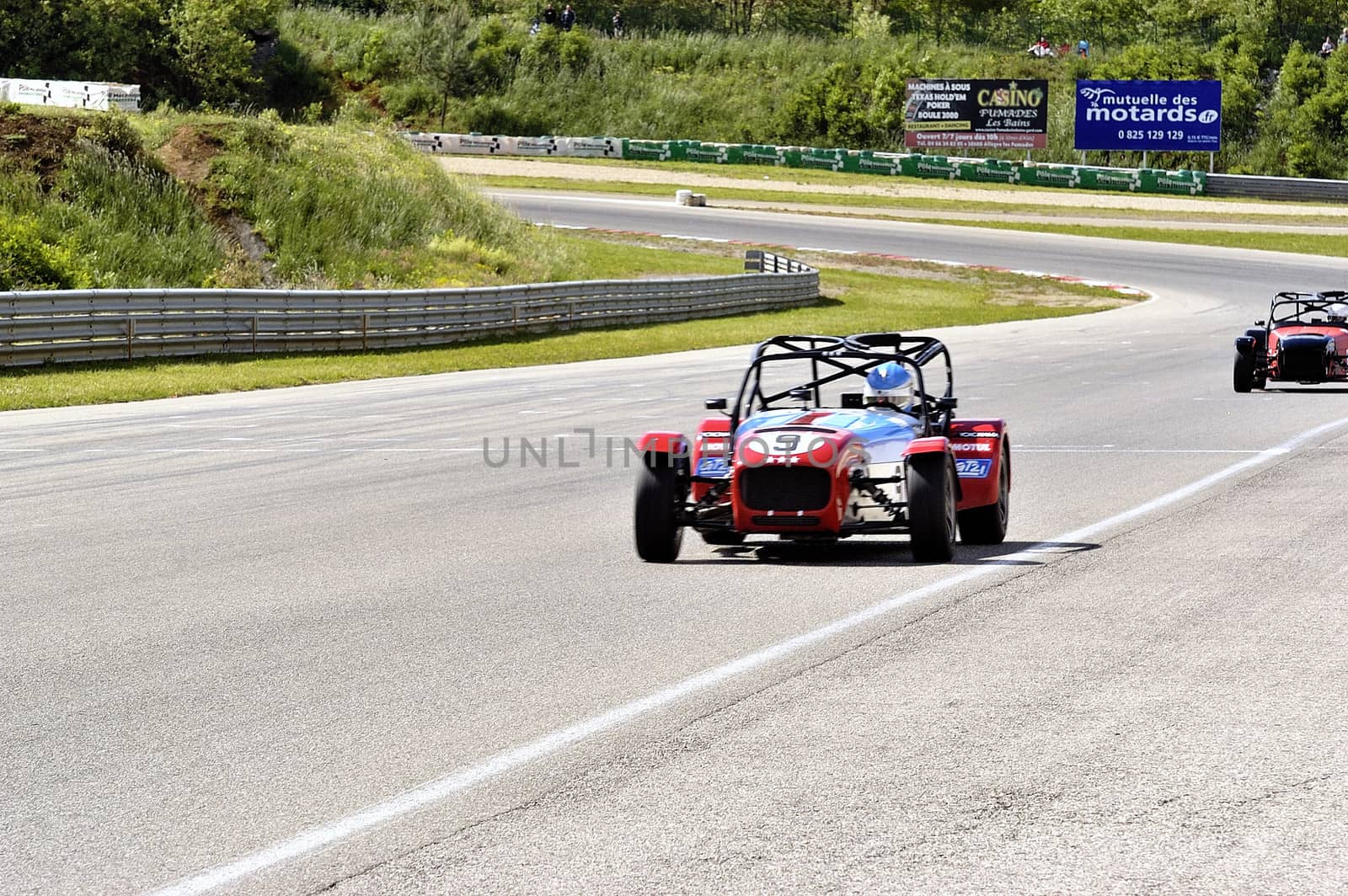 chases of Caterham on the circuit of the Cevennes with Ales in the French department of Gard the May 24th and 25th, 2013. On the circuit
