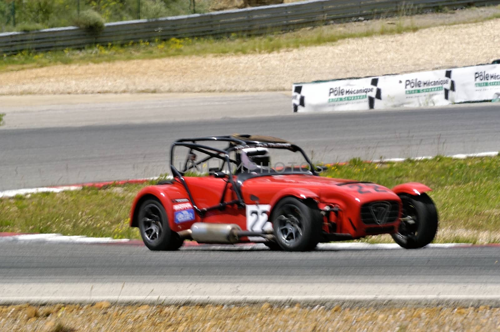 chases of Caterham on the circuit of the Cevennes with Ales in the French department of Gard the May 24th and 25th, 2013. On the circuit