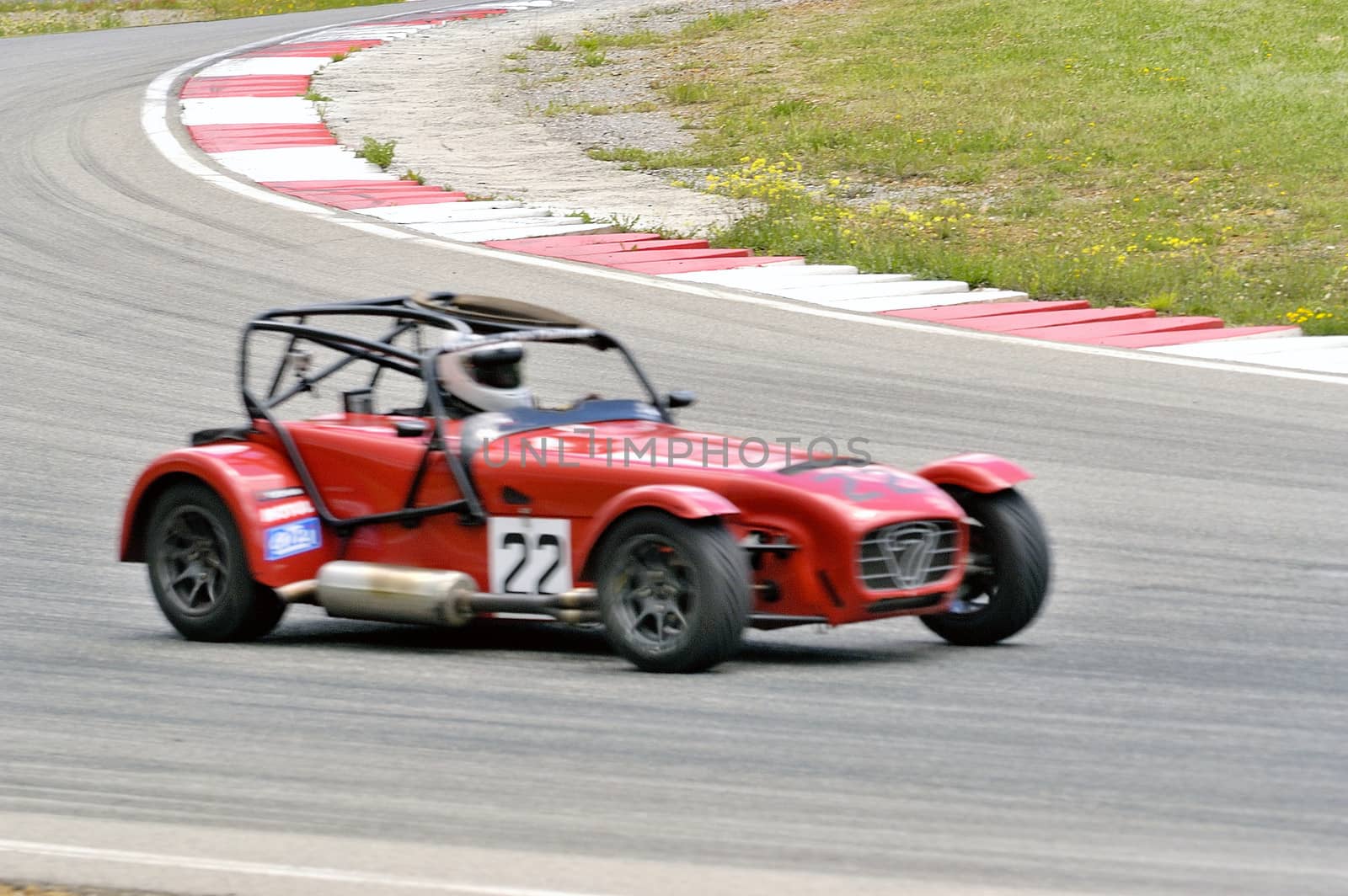 chases of Caterham on the circuit of the Cevennes with Ales in the French department of Gard the May 24th and 25th, 2013. On the circuit