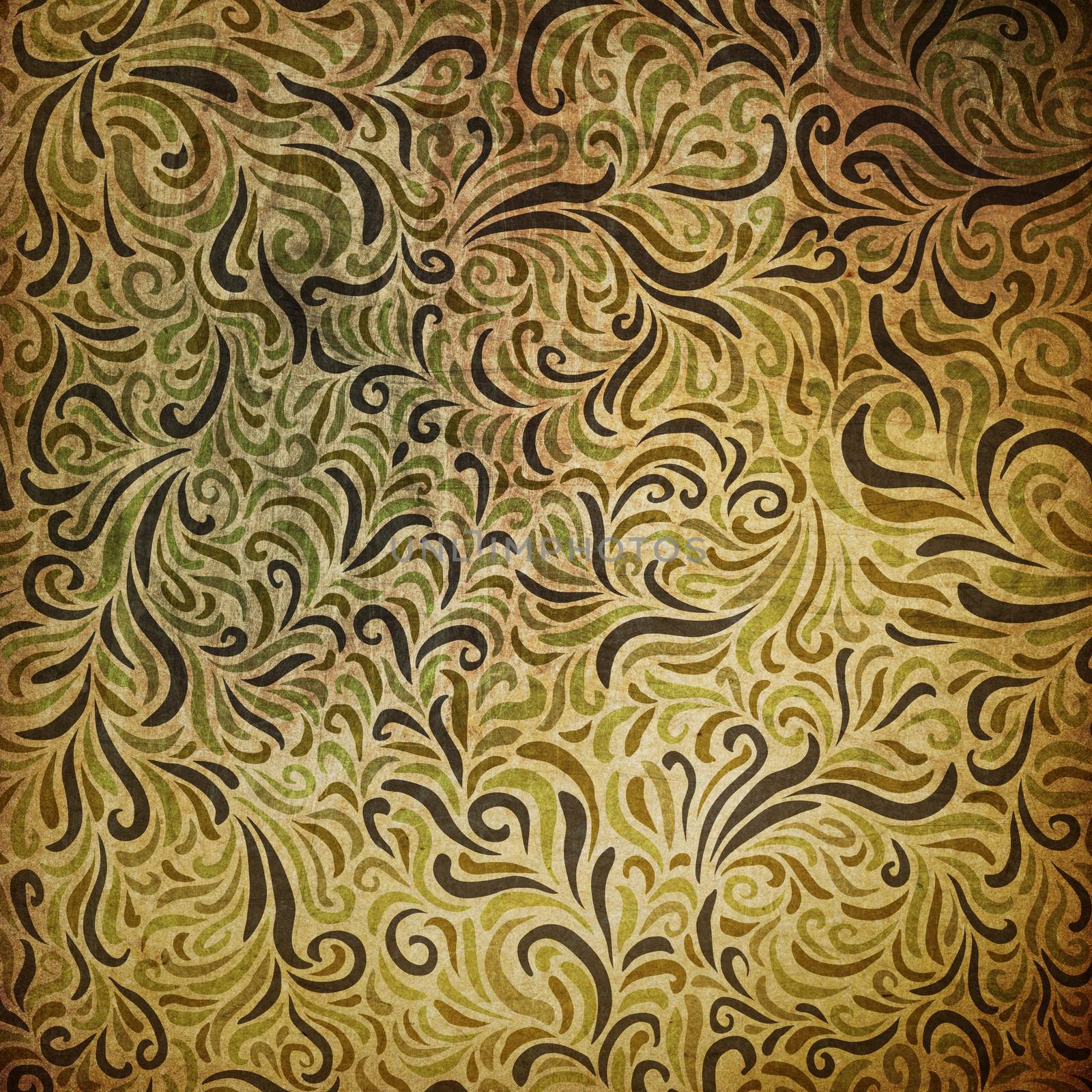 Ornamental grunge pattern