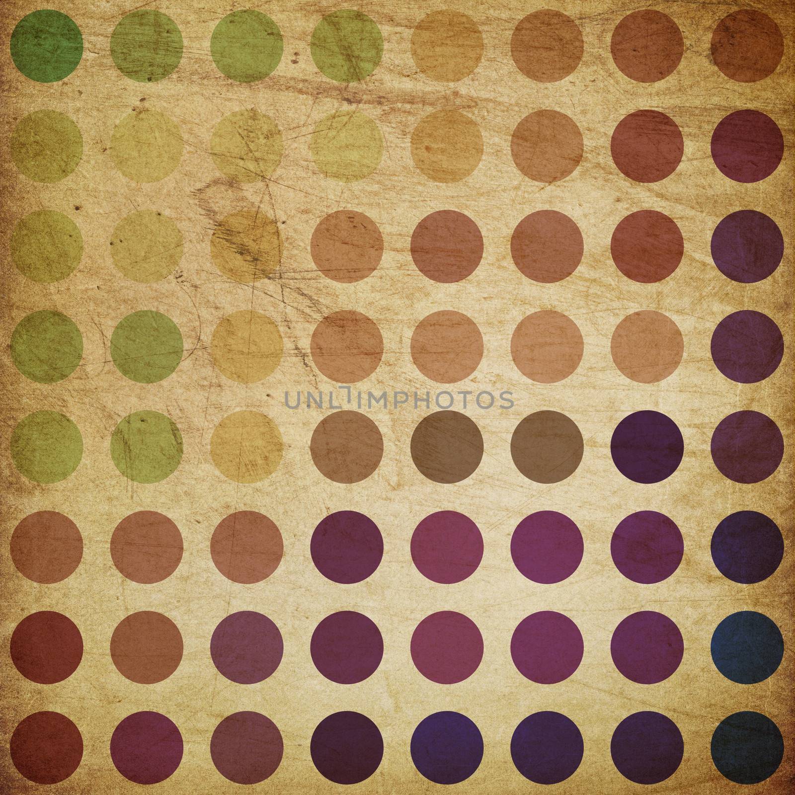 Retro colorful circles background